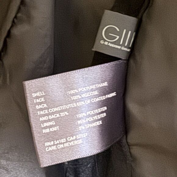 Kenneth Cole Reaction Faux Leather Full Zip Jacket Women’s Sz S Matte Brown - Picture 8 of 8